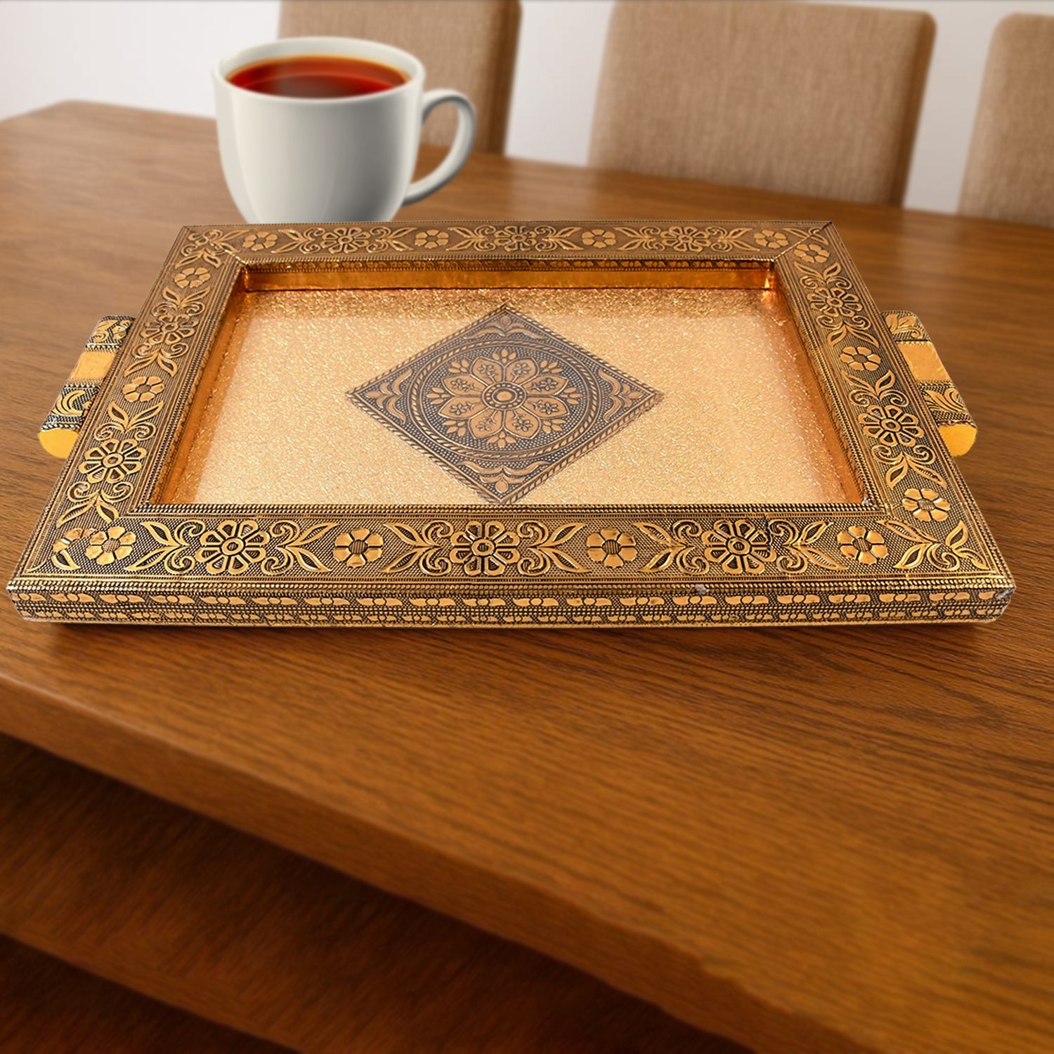 Raj Gharana Antique Serving Tray