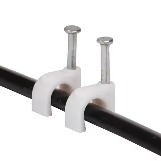 8mm Nail Cable Clips Set (50 Pc)