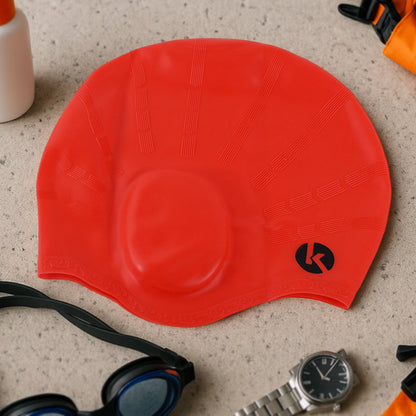 Knx Professional Silicone Swimming Cap (1 Pc)
