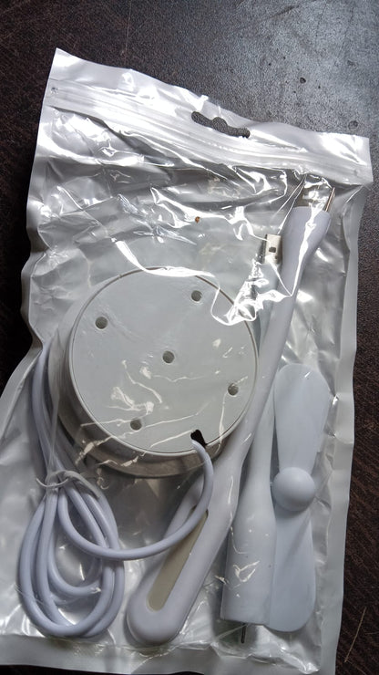  Mini USB Fan & light