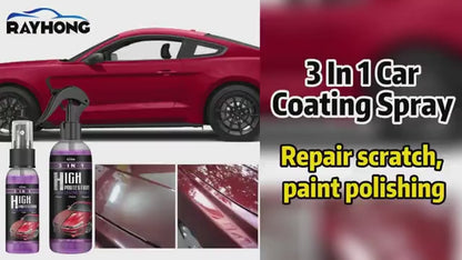 3 in 1 High Protection Quick Car Ceramic Coating Spray - Car Wax Polish Spray 200 ML (Pack of 3)